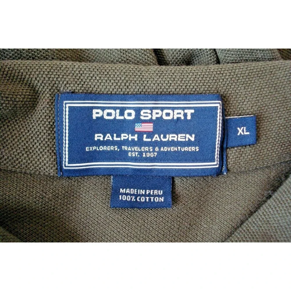 Polo Sport Ralph Lauren Polo Golf Shirt Rugby 100% Cotton Mens Size XL